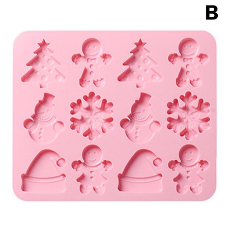 

Christmas Cookie Cutter Set With Lines 4Pcs Plastic Mold Baking Kitchen N0H2