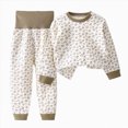 thumbnail image 3 of TOWED22 Baby Boy Football Outfit Waffle Knit Striped Long Sleeve Embroidered Round Neck Sweatshirt Pants Set Toddler Fall Clothes Size:0-3 M,Color:Grey, 3 of 7