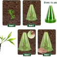 CACPET Plant Round Green Transparent Bell Cover Garden Seedling Cover