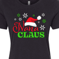 thumbnail image 4 of Inktastic Nana Claus with Christmas Santa Hat and Snowflakes Women's T-Shirt, 4 of 5