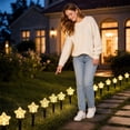 thumbnail image 5 of Solar Stake Lights String Pathway Lights with Star Bubble Ball Covers for Garden Lawn Walkway Patio Yard Festival Decor, 5 of 8