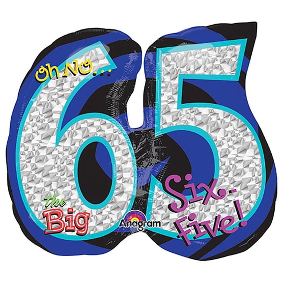 LOONBALLOON Birthday-over-the-hill Balloons, 27″ OH NO! IT'S MY BIRTHDAY 65