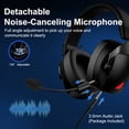 thumbnail image 2 of Wireless Gaming Headset,AILKIN 50Hrs PC Gaming Headset with Mic for PS5 PS4 Switch with Bluetooth+2.4 GHz+USB Gaming Headphones with Noise Canceling Microphone,3.5mm Wired for Xbox Series, 2 of 8