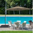 thumbnail image 7 of Sonerlic 10ft Outdoor Patio Hanging Offset Umbrella with Steel Frame for Yard,Poolside and Deck,Taupe, 7 of 7