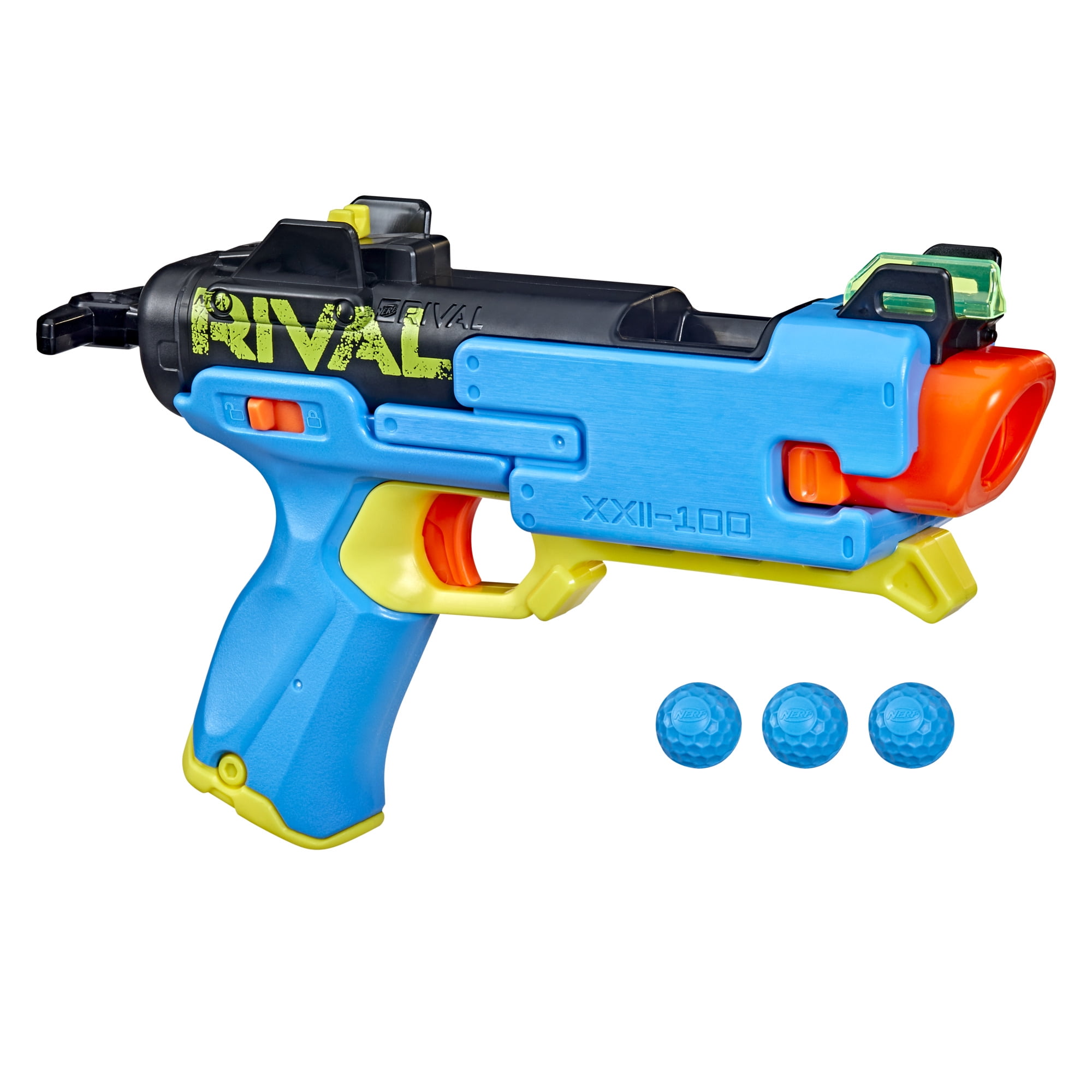 Flex XXI-100 Blaster Official Nerf Rival Curve Shot 5 Nerf Rival Rounds