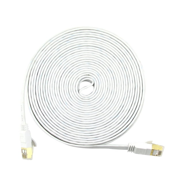 Bearachild Cable Ethernet Cat7 Cable Lan STP RJ 45 Cable de red Cable de conexión Cables de computadora blanco 3M