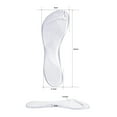 thumbnail image 5 of AQQW 1 Pair Silicone Insoles Transparent Soft Sole Non-slip Shock Absorption Wear-resistant Arch Support Universal Flip-flop Slipper Sandal Shoes Pads Foot Care, 5 of 7