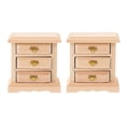 thumbnail image 1 of 2pcs Nightstands Night Stand Furniture Bed Table Decor, 1 of 5
