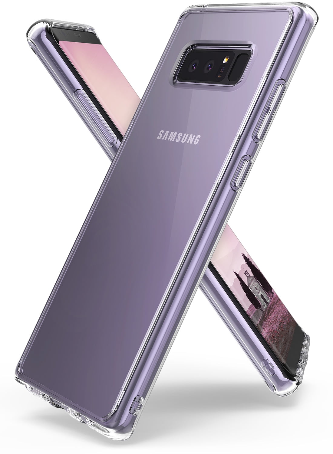 Samsung Galaxy Note 8 Case Ringke [FUSION] Clear PC Back TPU Bumper ...