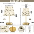 thumbnail image 4 of Adjustable 3-Color Light Desk Light Vintage Bronze Table Lamp For Bedroom Office Living Room Small Green Bows, 4 of 9