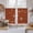 Red, variant on Japanese Style Kitchen Curtains 45 Inch Length, Vintage Cranes Ocean Wave Red Tiers Curtains for Bathroom Bedroom Cafe, Light Filtering Small Window Treatment Short Tiered Drapes 2 Panels 42"Wx45"L
