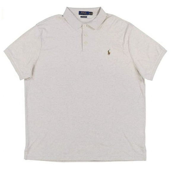 Polo Ralph Lauren Men's Custom Slim Fit Interlock Polo Shirt, Beige, XXL - NEW