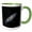 Green/White, variant on 3drose, Science Universe Outer Space View, 15oz Mug