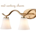 thumbnail image 4 of Moose Bergamo 3-Light Brass Bathroom Light Fixture with Frosted Glass, 4 of 7