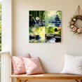 thumbnail image 6 of Canvas Wall Art, Zen Stones Framed Canvas Prints for Bedroom Office, Nature Water Reflection Checkered Large Gallery Wrapped Wall Decor for Home Office, Gifts, 16"x16" Ship Next Day, 6 of 9