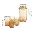 thumbnail image 3 of Rewenti Glacial Texture Large Capacity Refrigerator Jug Plastic Transparent Cup Set and Cold Brew, 3 of 6