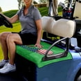 thumbnail image 3 of Renewold Golf Cart Seat Cover Breathable Golf Blanket Keeps Seat Cool and Comfortable 4th of July Patriotic Decor for All 2-Seat Golf Carts, Golf American Flag Green Heart, 3 of 5