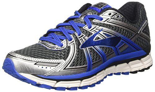 Brooks Men's GTS 17 Running Shoe, Anthracite/Blue, 12 2E(W) US