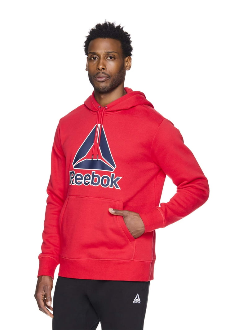 Reebok Men's and Big Men's Big Logo Fleece Hoodie Sweatshirt