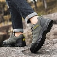 thumbnail image 5 of Mens Hiking Shoes Waterproof Breathable Lightweight Army Green Outdoor Trail Non-Slip Low Top,Size 9.5, 5 of 9