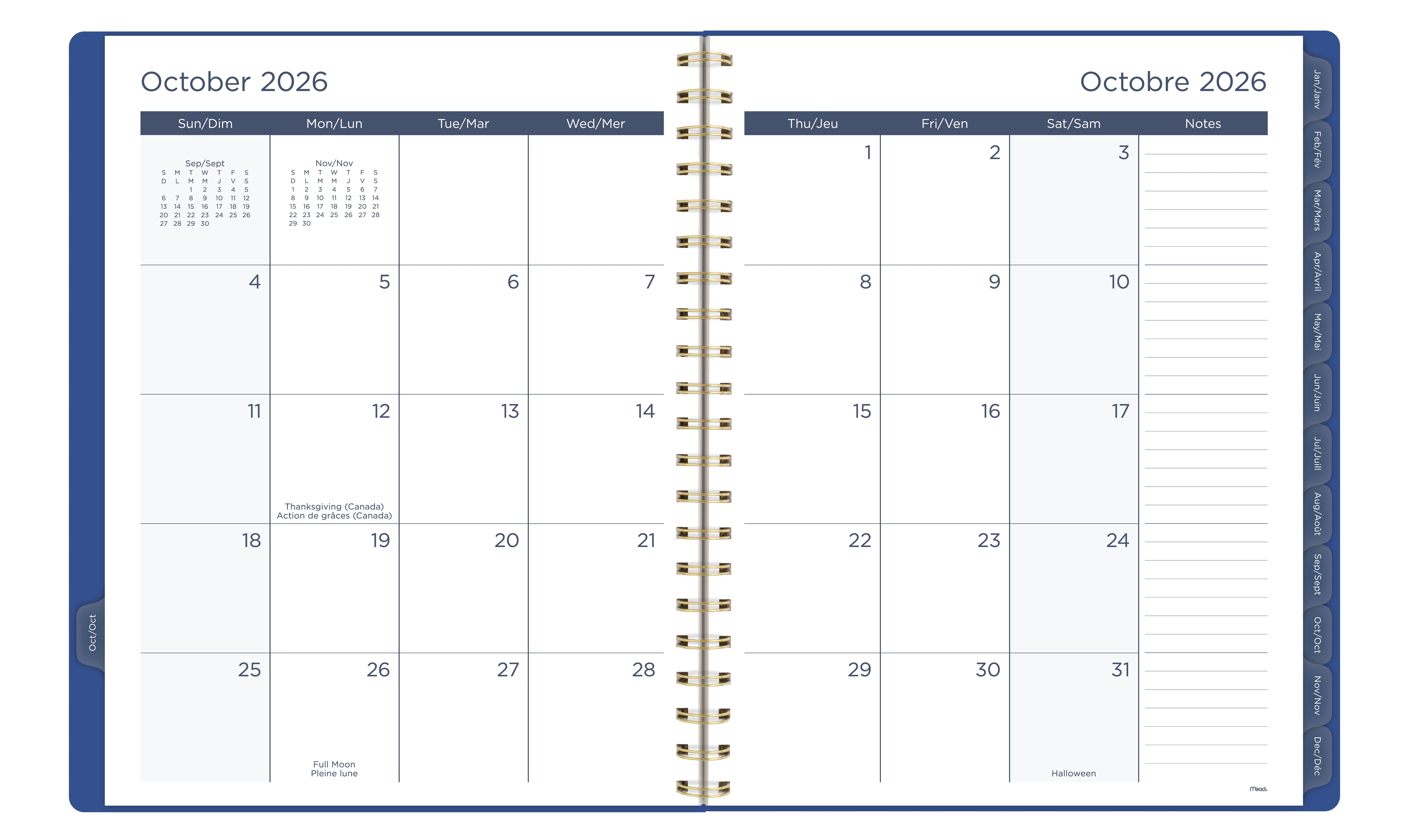 Agenda Mead® Galactique GD 2027