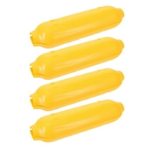 Hemoton Yellow Corn Tray Serving Plates for Parties Appetizers and Snacks Reusable Plastic 8pcs