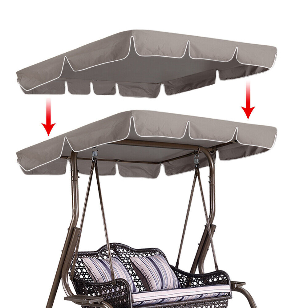 74x45" Porch Swing Canopy, Replacement Waterproof Swing Top Cover
