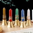 thumbnail image 5 of 6A Natural Crystal Pointed Magic Wishing Bell, Healing Crystal Bell with Gemstone for Positive Energy and Spiritual Practices, 5 of 6