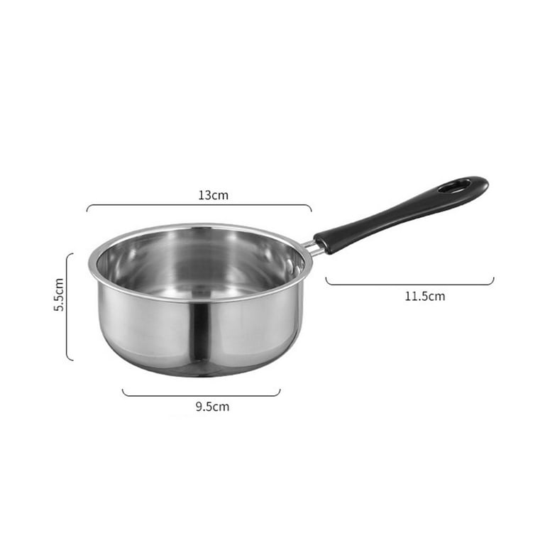 Saucepan Stainless Steel Sauce Pan Milk Pan, Soup Pot for Induction and  Oven, Cooking Pot with Ergonomic Handle Kitchen Baby Breakfast Pot Cookware  Set 