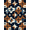 Blue, Pattern 8, variant on ODIKA 8' x 10' Machine Washable Non-Slip Area Rug, aztec geometric High Traffic Rug, Blue, 1298453