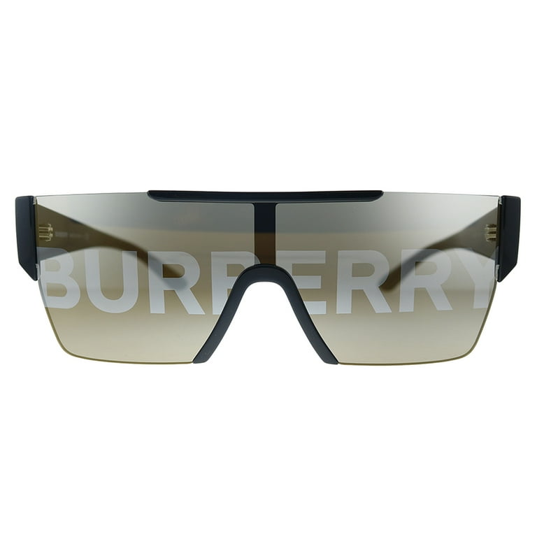 Burberry Shield Men s Sunglasses BE 4291 3001G Black Plastic Semi Rimless 38mm Unisex Adult Walmart