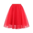 thumbnail image 2 of Aboser Womens Tulle Skirts Layered A Line Tutu Skirt Flowy High Waist Ballet Tutus Skirts Puffy Mesh Sheer Midi Skirt Casual Bubble Skirts, 2 of 3