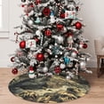 thumbnail image 5 of Lsque Epic Dragon Skull Scene Print Christmas Tree Skirt, Tree Skirt with Ties or Velcro, Perfect for Holiday Decorations, Halloween, and New Year-48", 5 of 7