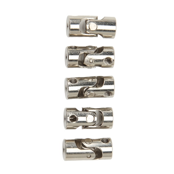 Acoplamientos De Juntas Universales, Acoplamiento De Eje De Junta Universal Flexible De Alta Resistencia De 2 Secciones, 5 Piezas De 2 Mm Para Motores