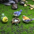 thumbnail image 2 of 4 estatuas de jardín en resina para miniaturas de terraza y estanque y decoración de jardín de pájaros, no de pájaro, 2 of 5