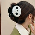 thumbnail image 3 of Eoperou Plush Panda Shape Hair Claw Strong Grip Back Head Hair Clip Cartoon Shark Girl Hair Claw Hair Accessories, 3 of 7