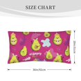 thumbnail image 4 of Easygdp Pink Green Avocado Envelope Closure Pillowcase - 20x36in, Queen Pillowcase, Breathable, Stain-Resistant, Wrinkle-Free, 4 of 9