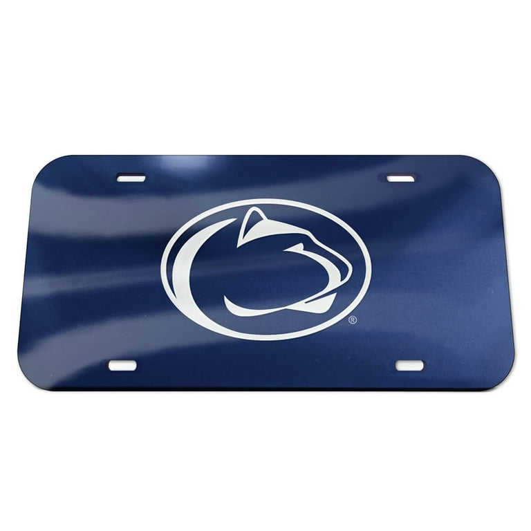 Nittany Lions Black Mirrored License Plate Nittany Lions Black Mirrored License Plate