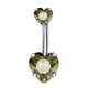thumbnail image 1 of G23 colgante de titanio con encanto diy o acero inoxidable quirúrgico, anillos para ombligo de conejo, Piercing para puño colgante, joyería, 1 of 4