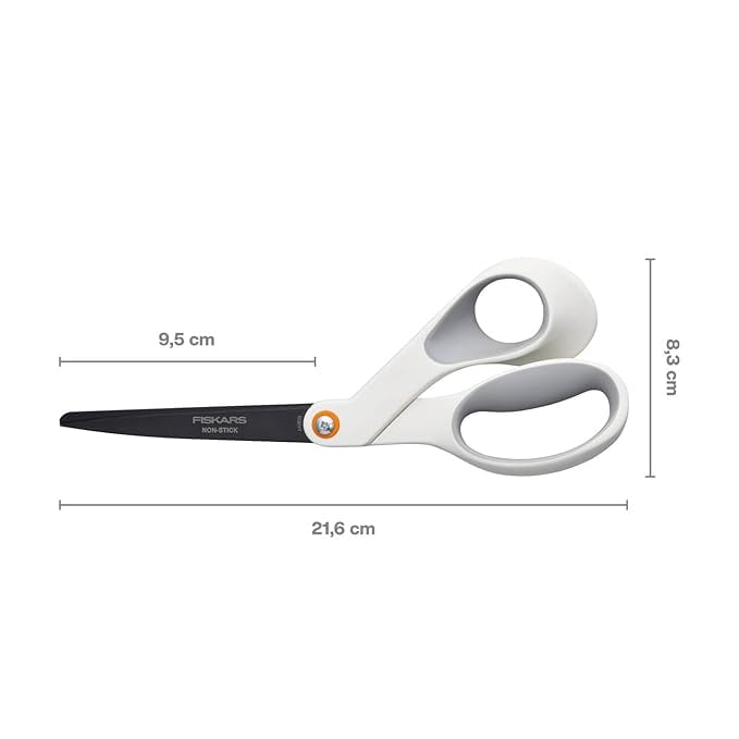 Fiskars Non-Stick Titanium Soft Grip Scissors
