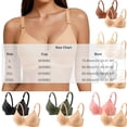 thumbnail image 2 of Ohufall 2PC Bras for Women Fashion Sports Stretchy Soft Bra Adjustable Straps Push Up Bralette,80BC-95BC, 2 of 8