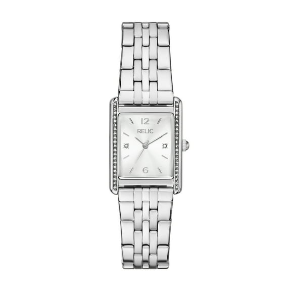 Relic by Fossil Women's Alexandra Three-Hand, Silver-Tone Alloy Watch