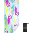 thumbnail image 2 of Dreamtimes Beach Towels Flamingo Camping Towels Fashion Tropical Leaf Sand Free Beach Towel, 30"x60" Large Beach Towels Quick Dry Bath Travel Towels Pool Yoga Beach Mat for Men Women, 2 of 7