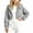 Gray, variant on Kids Girls Full Zip Cropped Hoodies Casual Long Sleeve Hooded Sweatshirt Fleece Jogger Jacket Fall Tops Gray 13-14 Years Fashion