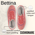 thumbnail image 4 of Cushionaire Bettina Women's Retro Sneaker With Cushioned Insole and Durable Gum Sole - Wide Widths Available, 4 of 15