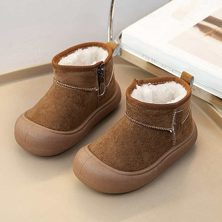 Huowey Girls Boots Snow Boots Winter Warm Thickened Lined Casual