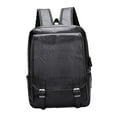 thumbnail image 3 of Mochila para portátil, mochila escolar, impermeable, para hombre, mochila de viaje, mochila informal de uso diario. Negro, 3 of 9