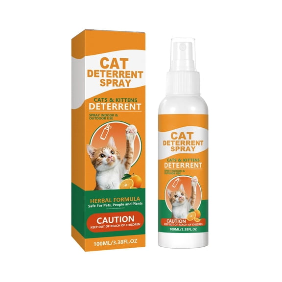 Cat 3.38 Ounces Indoor Outdoor Cat Behavior Training Protect Furniture Plants Home Car Single Pack