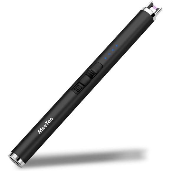 MeeToo Candle Electric Lighter Rechargeable USB Type-C Lighters for Candle BBQ Camping Fireworks Black