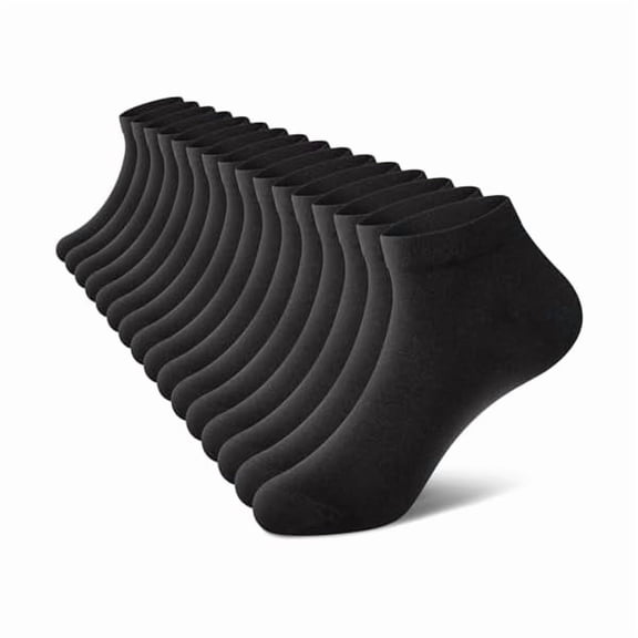 Eryueer No Show Socks Men, Low Cut Ankle Short Casual Cotton Socks with Non Slip Grips 6-10/11-13